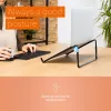 R-Go Tools supporto per laptop R-Go Steel Travel, ergonomico e pieghevole, adatto per laptop da 10-22