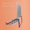 R-Go Tools supporto per laptop R-Go Steel Travel, ergonomico e pieghevole, adatto per laptop da 10-22