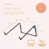 R-Go Tools supporto per laptop R-Go Steel Travel, ergonomico e pieghevole, adatto per laptop da 10-22