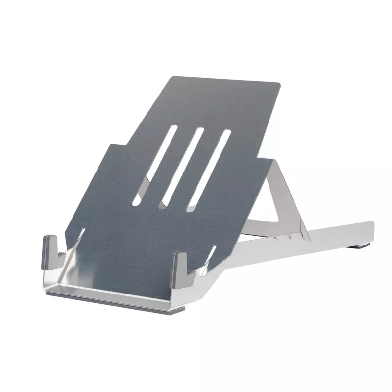 R-Go Tools supporto per laptop R-Go Riser Basic, supporto per laptop pieghevole e regolabile, alluminio, argento