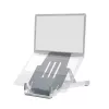 R-Go Tools supporto per laptop R-Go Riser Basic, supporto per laptop pieghevole e regolabile, alluminio, argento