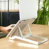 R-Go Tools supporto per laptop R-Go Riser Basic, supporto per laptop pieghevole e regolabile, alluminio, argento
