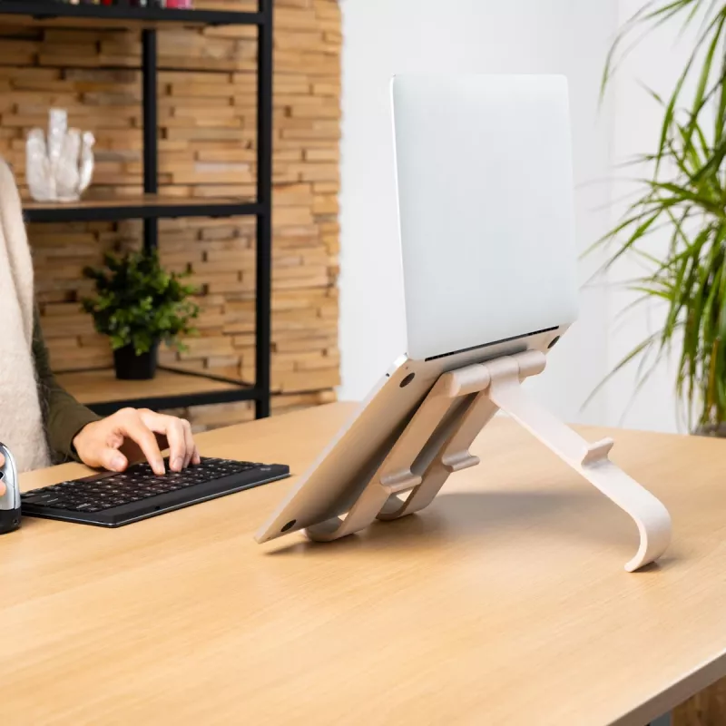 R-Go Tools supporto per laptop e tablet R-Go Treepod, ergonomico e modulare, regolabile, a base biologica