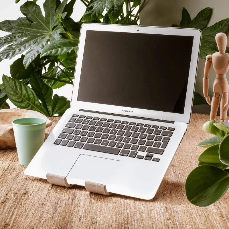 R-Go Tools supporto per laptop e tablet R-Go Treepod, ergonomico e modulare, regolabile, a base biologica