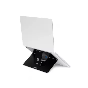 R-Go Tools supporto per laptop R-Go Riser Attachable, regolabile, integrato nel tuo laptop, alluminio, nero