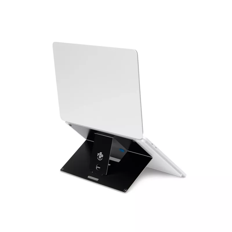 R-Go Tools supporto per laptop R-Go Riser Attachable, regolabile, integrato nel tuo laptop, alluminio, nero