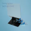 R-Go Tools supporto per laptop R-Go Riser Attachable, regolabile, integrato nel tuo laptop, alluminio, nero
