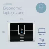 R-Go Tools supporto per laptop R-Go Riser Attachable, regolabile, integrato nel tuo laptop, alluminio, nero