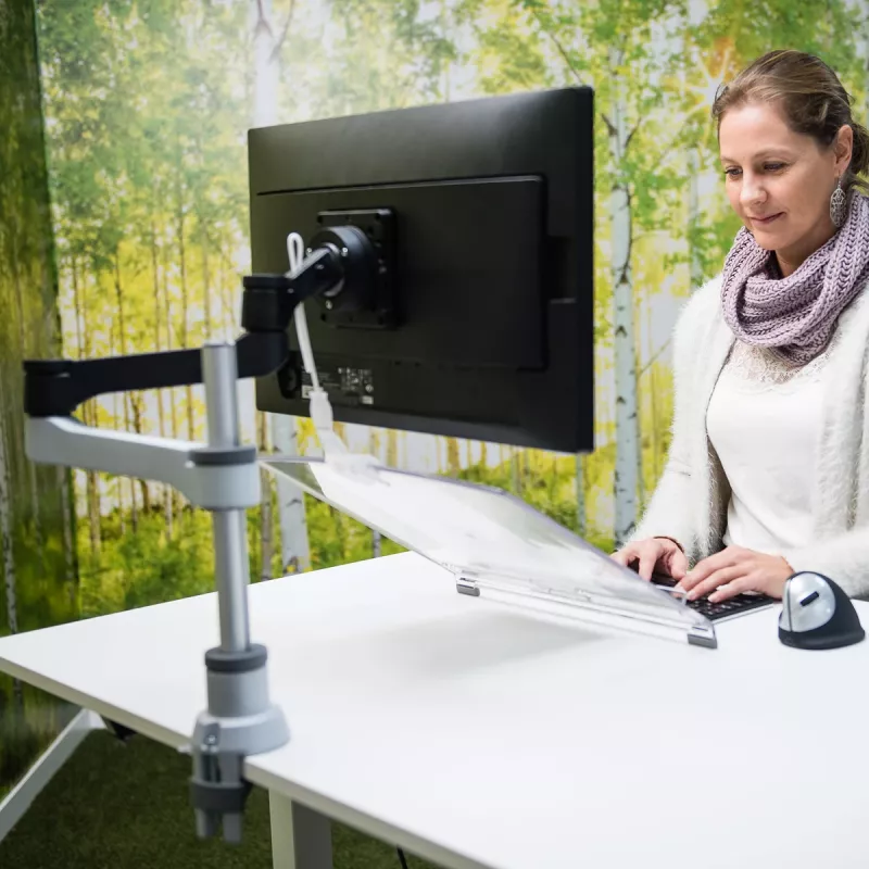R-Go Tools R-Go Morelia portadocumenti, modulo con braccio monitor Caparo e Zepher