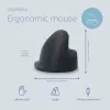 R-Go Tools mouse ergonomico R-Go HE Break con software per pause, grande (misura mano ≥ 185 mm), per mancini, con filo, nero