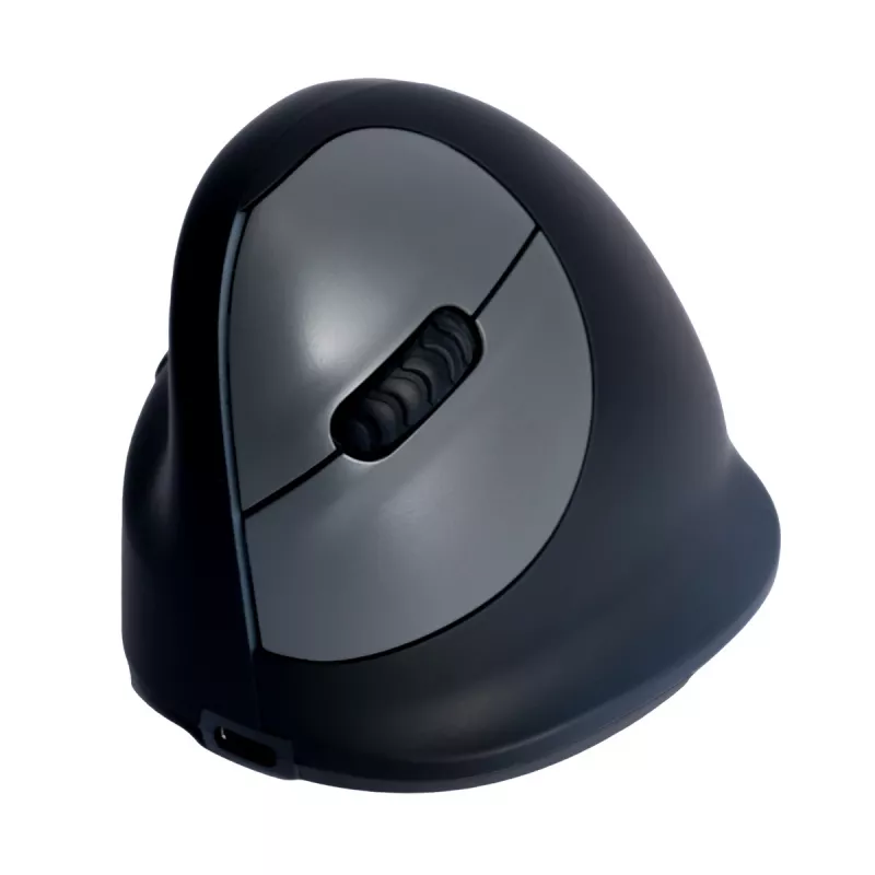 R-Go Tools mouse ergonomico R-Go HE Break con software per pause, medio (misura mano 165-185 mm), per mancini, Bluetooth, nero
