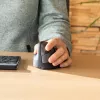 R-Go Tools mouse ergonomico R-Go HE Break con software per pause, medio (misura mano 165-185 mm), per mancini, Bluetooth, nero