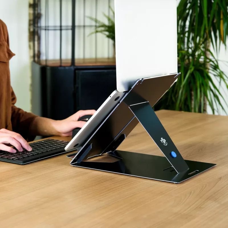 R-Go Tools supporto per tablet e laptop R-Go Riser Duo, adatto per schermi da 10–22