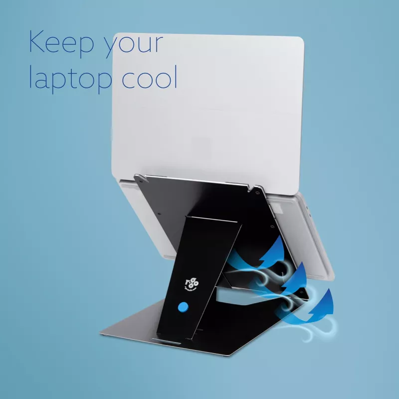 R-Go Tools supporto per tablet e laptop R-Go Riser Duo, adatto per schermi da 10–22