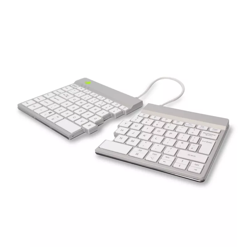 R-Go Tools Split Break RGOSBUKWLWH tastiera wireless, layout UK, bianca