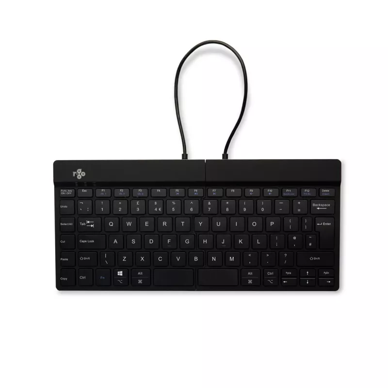 R-Go Tools Compact Break RGOSBUKWLBL tastiera wireless, layout UK, nera