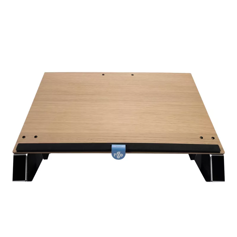 R-Go Tools supporto per documenti R-Go Read2Write, adatto per leggere e scrivere, ergonomico, con poggiapolsi in morbida schiuma, legno di quercia