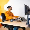 R-Go Tools supporto per documenti R-Go Read2Write, adatto per leggere e scrivere, ergonomico, con poggiapolsi in morbida schiuma, legno di quercia