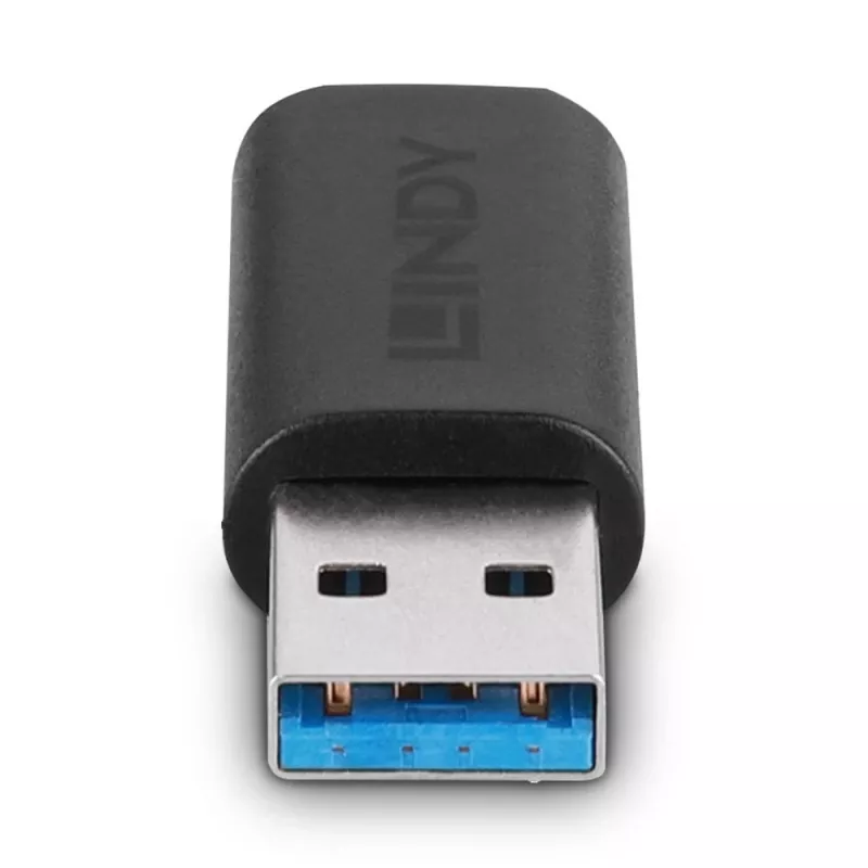 Lindy adattatore USB 3.2 Type-A a Type-C, USB 3.2 Type-A, USB 3.2 Type-C, nero