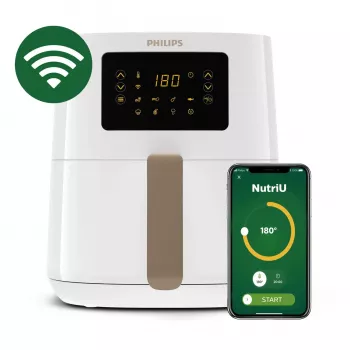 Friggitrice ad aria Philips Serie 5000 HD9255/30 singola 4,1 l a sé stante 1400 W oro, bianco