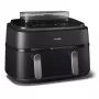 Friggitrice ad aria Philips Serie 5000 NA551/00 — capacità 9 l, 2300 W, controllo touch, display LED, nero/argento