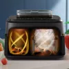 Friggitrice ad aria Philips Serie 5000 NA551/00 — capacità 9 l, 2300 W, controllo touch, display LED, nero/argento