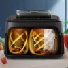 Friggitrice ad aria Philips Serie 5000 NA551/00 — capacità 9 l, 2300 W, controllo touch, display LED, nero/argento