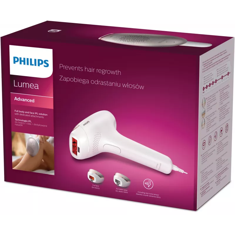 Epilatore a luce pulsata Philips Lumea Advanced SC1998/00 Intense Pulsed Light (IPL) avorio