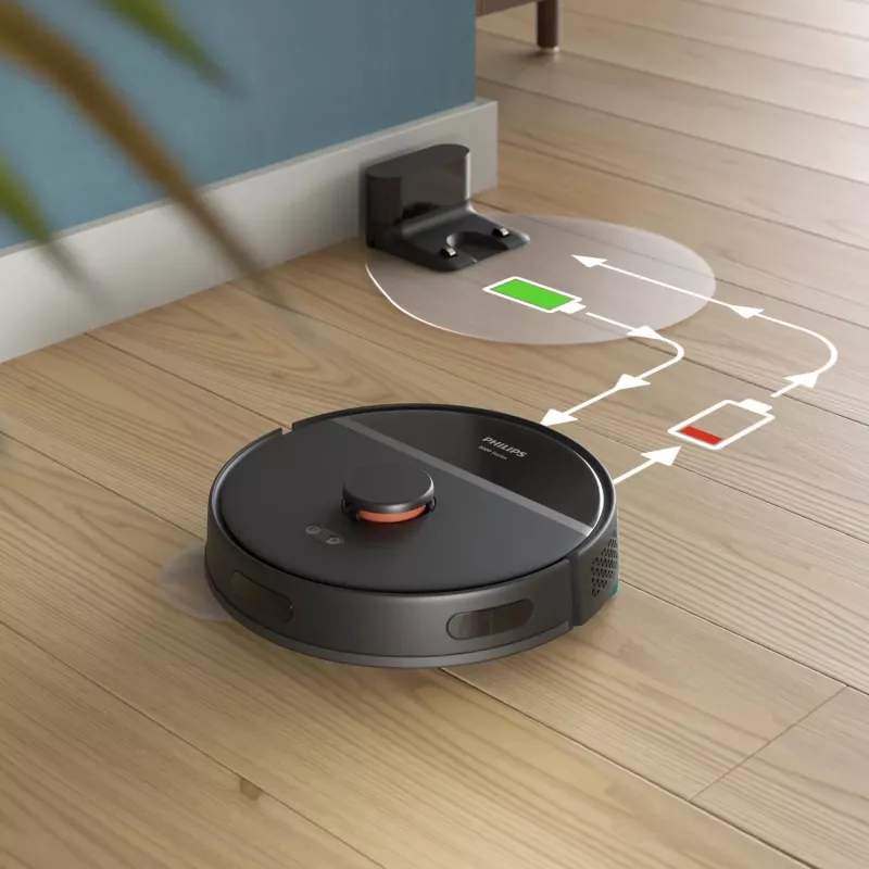 Robot aspirapolvere con funzione lavaggio Philips Serie 3000 HomeRun Aqua XU3000/01