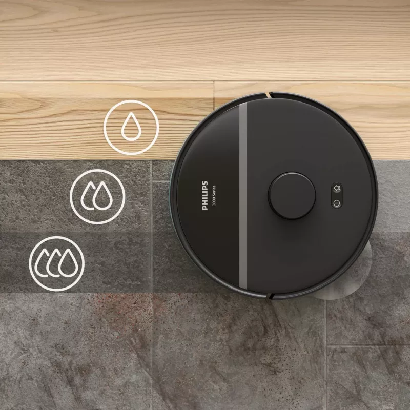 Robot aspirapolvere con funzione lavaggio Philips Serie 3000 HomeRun Aqua XU3000/01