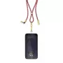 Cavo-caricatore USB-C Intenso con cinturino per telefono, collana 60 W ricarica rapida, lunghezza regolabile 1,65 m, nylon, multicolore