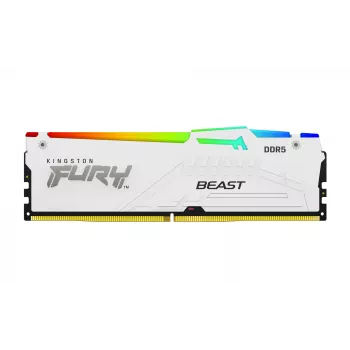 Kingston Technology FURY Beast 32GB 6000MT/s DDR5 CL36 DIMM bianco RGB EXPO