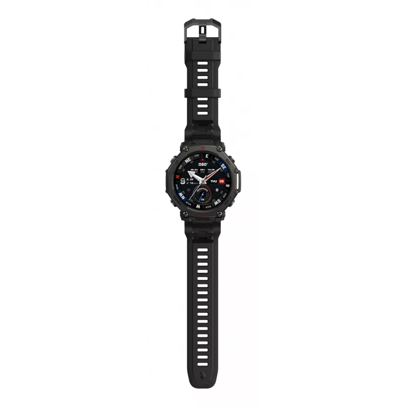 Amazfit T-Rex 3 Pro 3,81 cm (1,5 inch) AMOLED 48 mm digitale 480 x 480 pixel touchscreen nero WLAN GPS (satellitare)