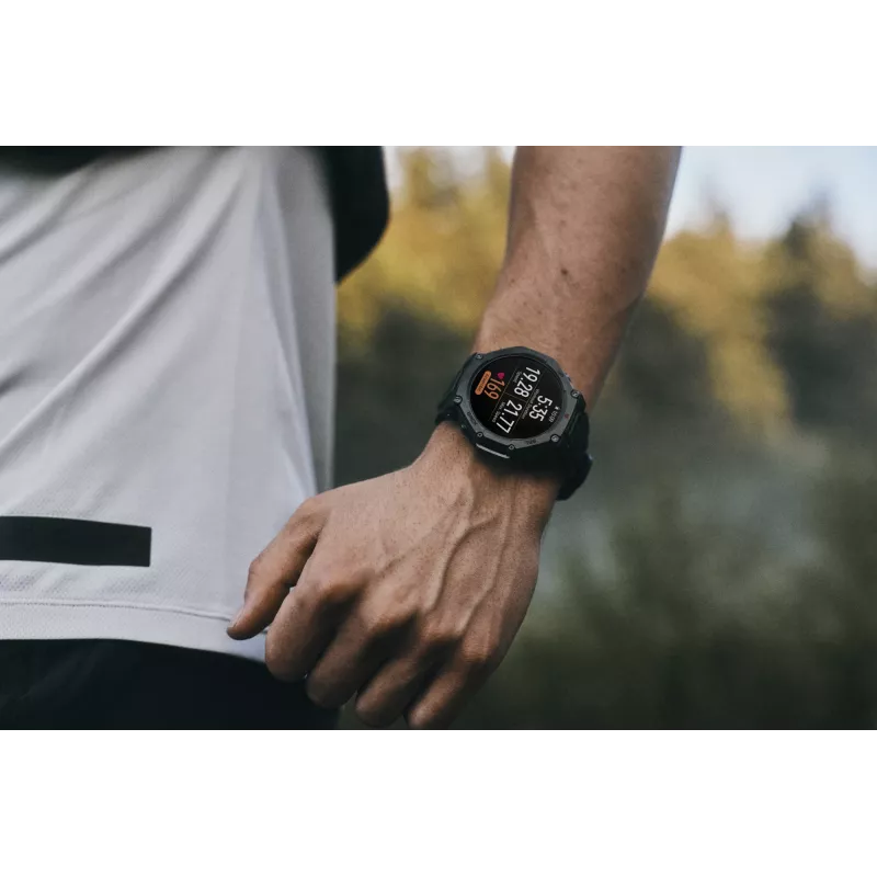 Amazfit T-Rex 3 Pro 3,81 cm (1,5 inch) AMOLED 48 mm digitale 480 x 480 pixel touchscreen nero WLAN GPS (satellitare)