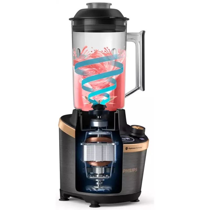 Frullatore da cucina Philips Flip&Juice™ HR3770/10 nero rame