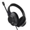 Cuffie Trust Ayda Max con filo head-band chiamate/musica USB Type-C / USB Type-A nero