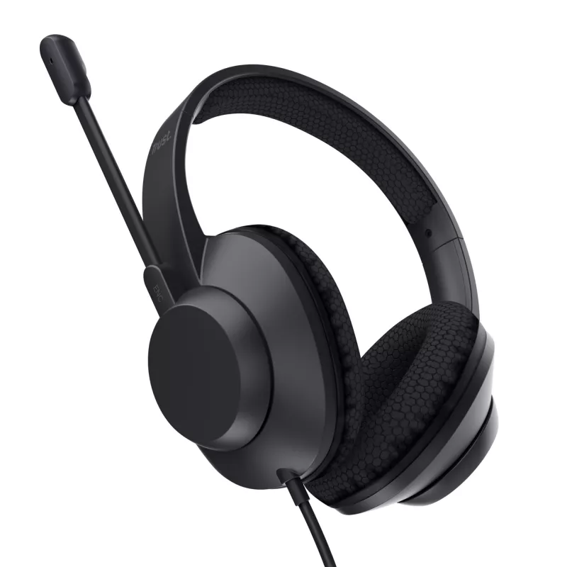 Cuffie Trust Ayda Max con filo head-band chiamate/musica USB Type-C / USB Type-A nero