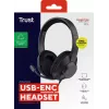Cuffie Trust Ayda Max con filo head-band chiamate/musica USB Type-C / USB Type-A nero