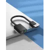 Scheda audio USB esterna Vention 2 porte 0,15 m nero 2.1 canali 16 bit