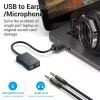 Scheda audio USB esterna Vention 2 porte 0,15 m nero 2.1 canali 16 bit