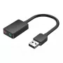 Scheda audio USB esterna Vention 2 porte 0,15 m nero 2.1 canali 16 bit