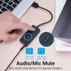 Adattatore audio stereo esterno USB 2.0 Vention con controllo del volume 0,15 m nero ABS