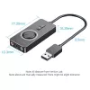 Adattatore audio stereo esterno USB 2.0 Vention con controllo del volume 0,15 m nero ABS
