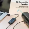 Adattatore audio stereo esterno USB 2.0 Vention con controllo del volume 0,15 m nero ABS