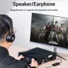 Adattatore audio stereo esterno USB 2.0 Vention con controllo del volume 0,15 m nero ABS