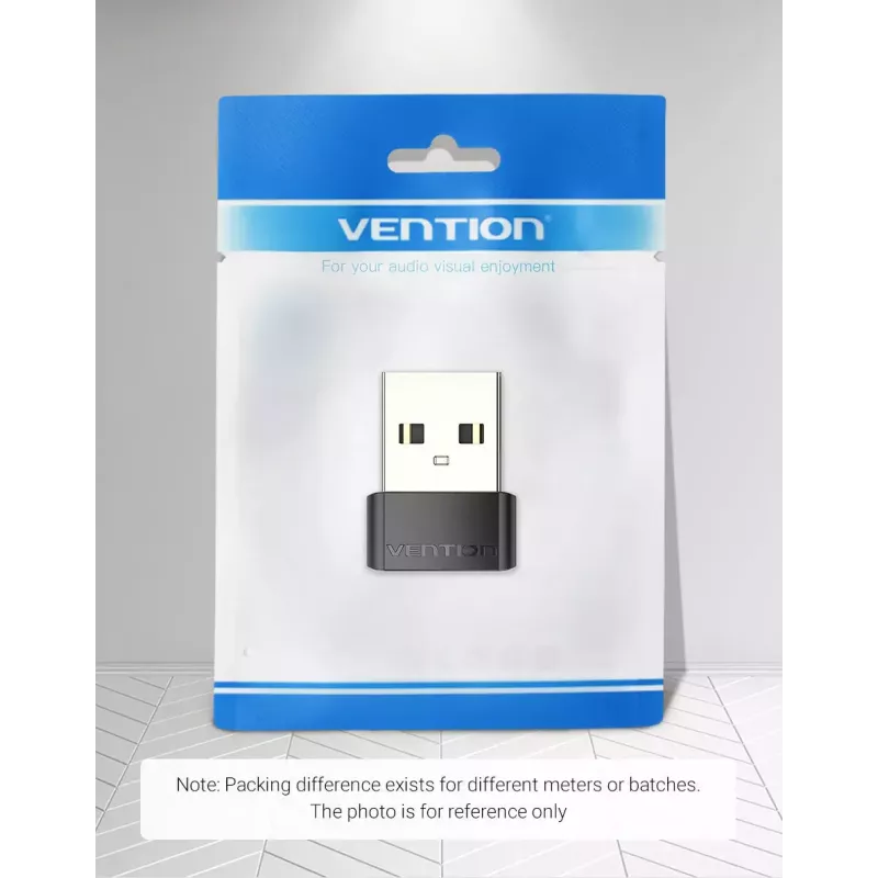Adattatore USB Vention CDWB0 USB 2.0 maschio su USB-C femmina nero PVC