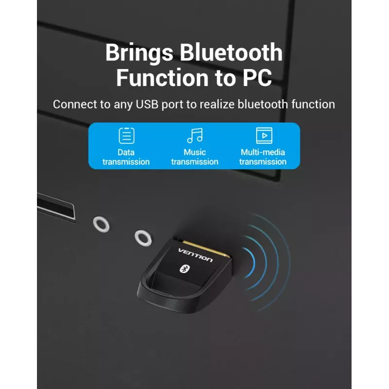 Adattatore USB Bluetooth 5.0 Vention CDSW0 connettività cablata