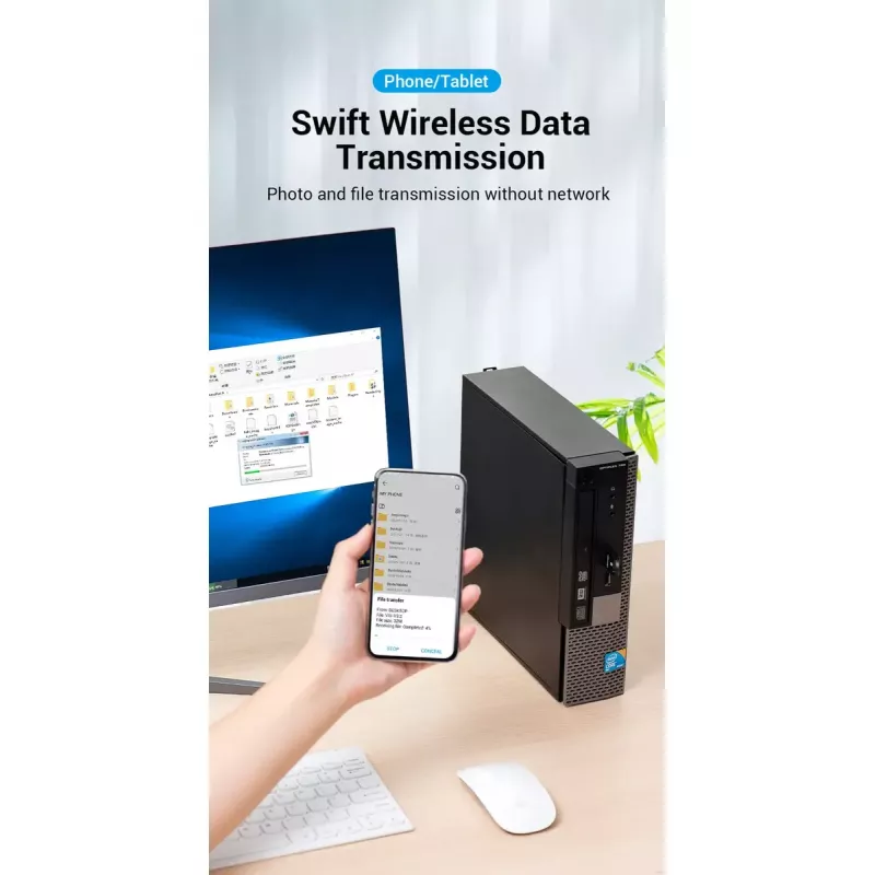 Adattatore USB Bluetooth 5.0 Vention CDSW0 connettività cablata