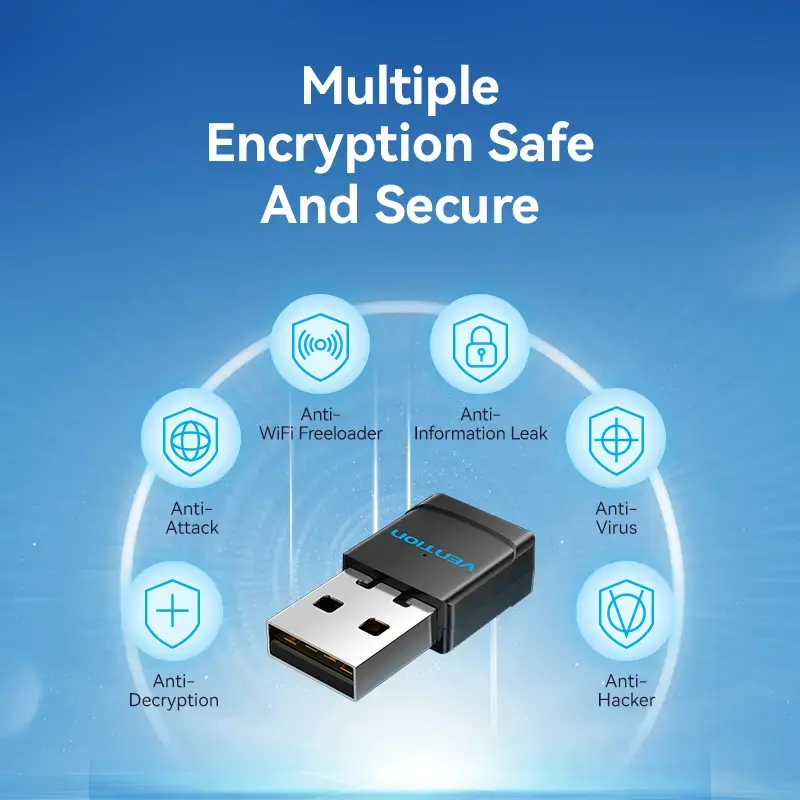 Vention KDSB0 adattatore Wi-Fi USB, dual band 2,4G/5G
