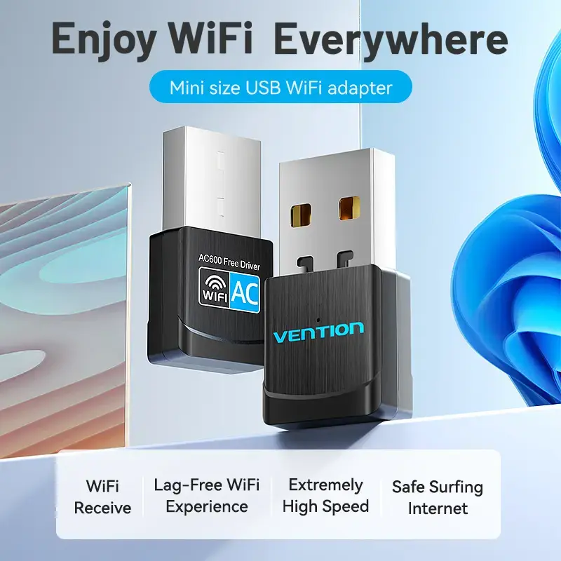 Vention KDSB0 adattatore Wi-Fi USB, dual band 2,4G/5G